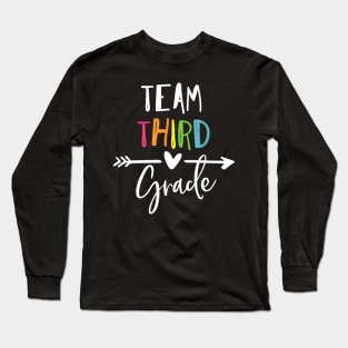 Team third grade shirt 3rd teacher student back to school Long Sleeve T-Shirt